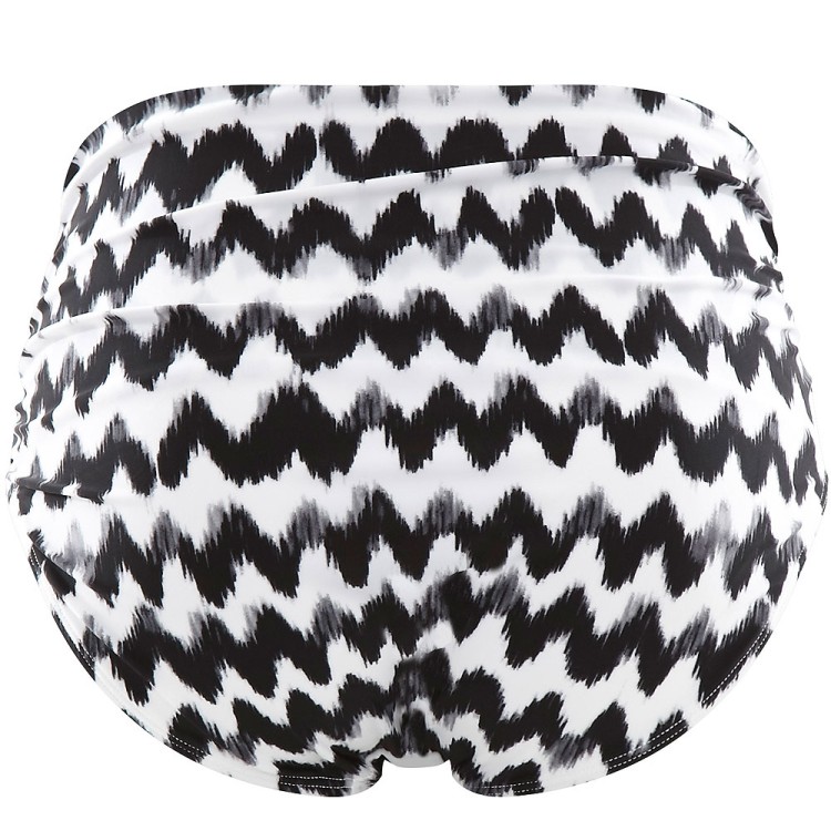 Leila - Panache Swimwear - figi ze średnim stanem SW1028 - czerń i biel