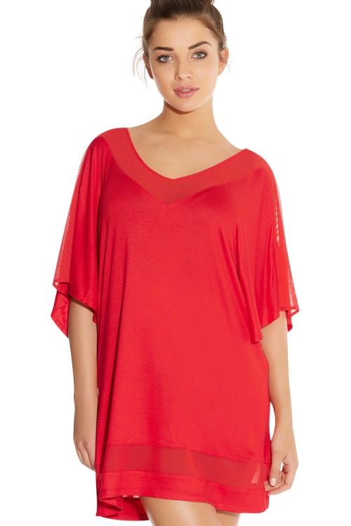 Rock Star - Freya Swim - tunika plażowa AS3001 - czerwień