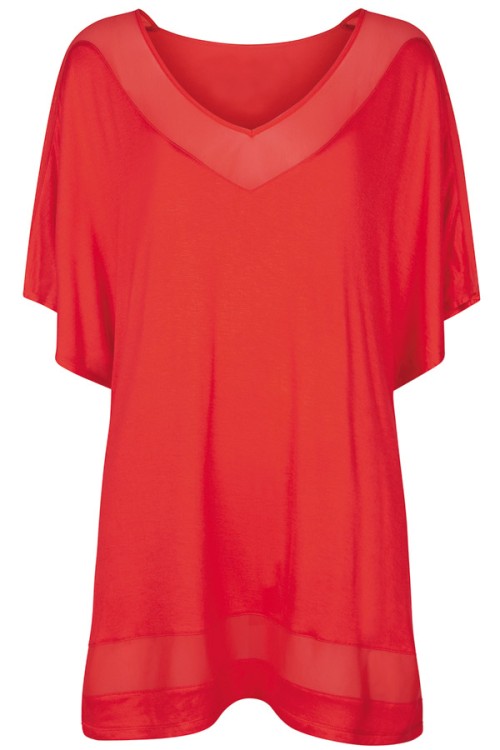 Rock Star - Freya Swim - tunika plażowa AS3001 - czerwień