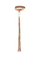 Bijoux Indiscrets - Maze - choker z frędzlami - brąz