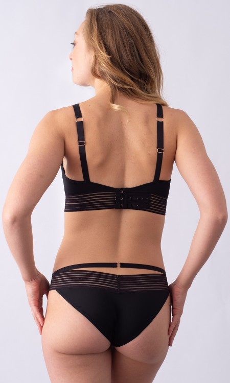 Ambition - Hotmilk - biustonosz bez fiszbin plunge - czerń