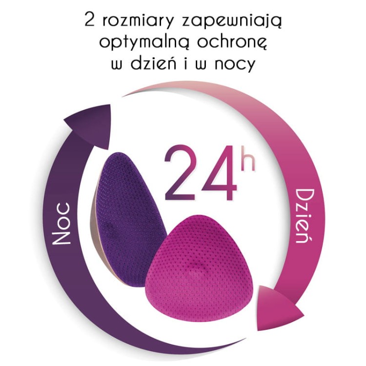 Curve Night - Cache Coeur - wielorazowe wkładki laktacyjne na noc - 1 para