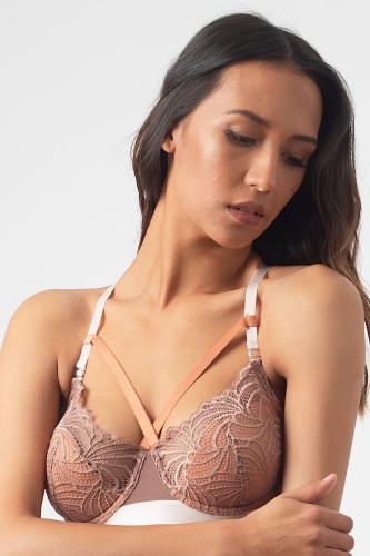 Warrior - Hotmilk - biustonosz balkonowy - karmel