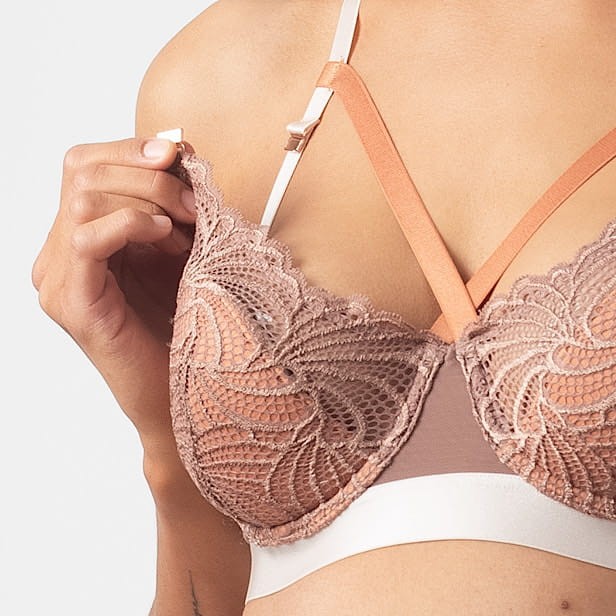 Warrior - Hotmilk - biustonosz balkonowy - karmel