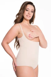 Modelujące body  - Julimex - body 219 - beż  