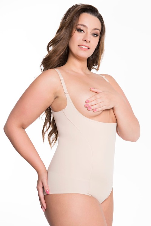 Modelujące body - Julimex - body 219 - beż