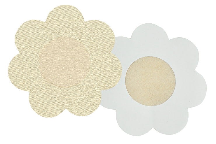 Osłonki na brodawki - Julimex - satynowe kwiatki - 8 szt.