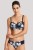 Florentine - Panache Swim - figi marszczone SW1059 - granat i kwiaty