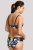 Florentine - Panache Swim - figi marszczone SW1059 - granat i kwiaty