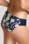 Florentine - Panache Swim - figi marszczone SW1059 - granat i kwiaty