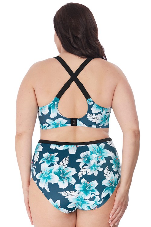 Island Lily - Elomi - wysokie figi kąpielowe ES7225 - niebieski