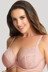 Roxie - Sculptresse - biustonosz plunge 9586 - blady róż