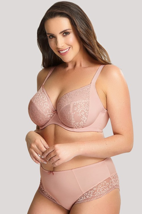 Roxie - Sculptresse - biustonosz plunge 9586 - blady róż