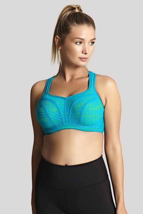 Sports Bra - Panache Sport - biustonosz 5021 - teal/lime