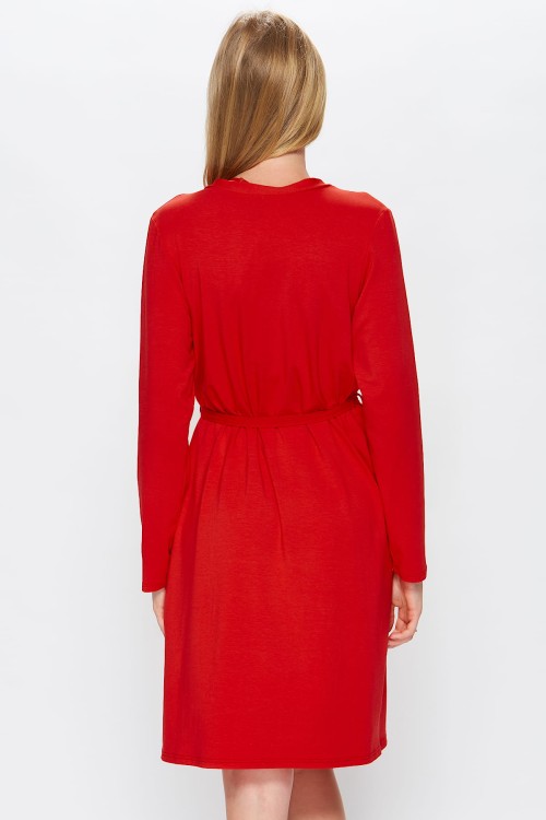 Szlafrok - Miss Fabio - 54/9-88P - czerwień