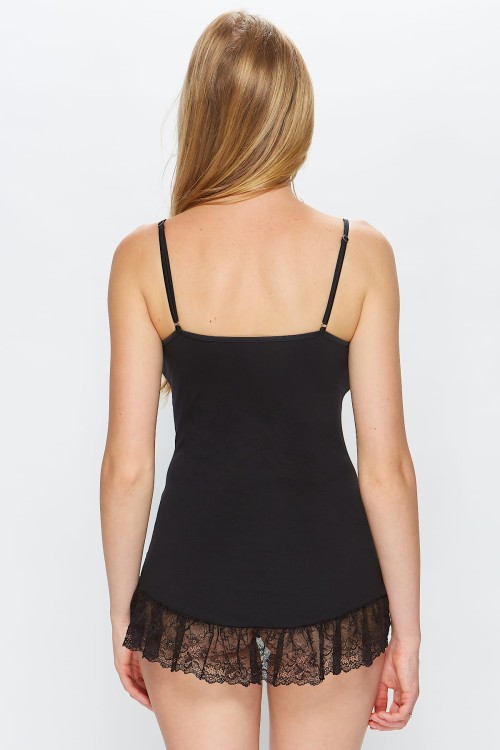 Koszulka nocna - Miss Fabio - 54/4-210 - czerń