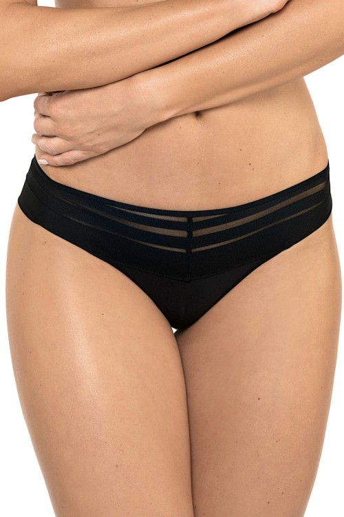 Luna - Gorteks - stringi - czerń