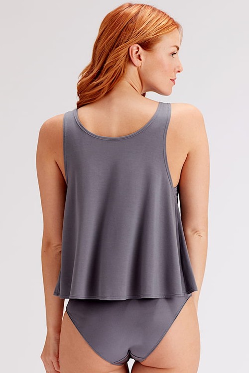 Botanical Lace - Pretty Polly - top - grafit