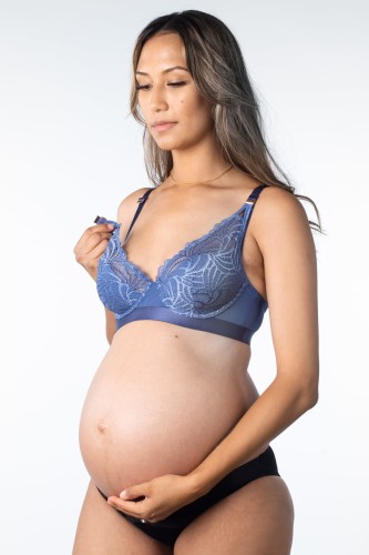 Warrior - ProjectMe by Hotmilk - biustonosz plunge - błękit