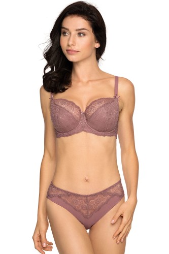 Koronkowa fantazja - Bella Misteria - biustonosz półusztywniany 20-34/SS10 - róż