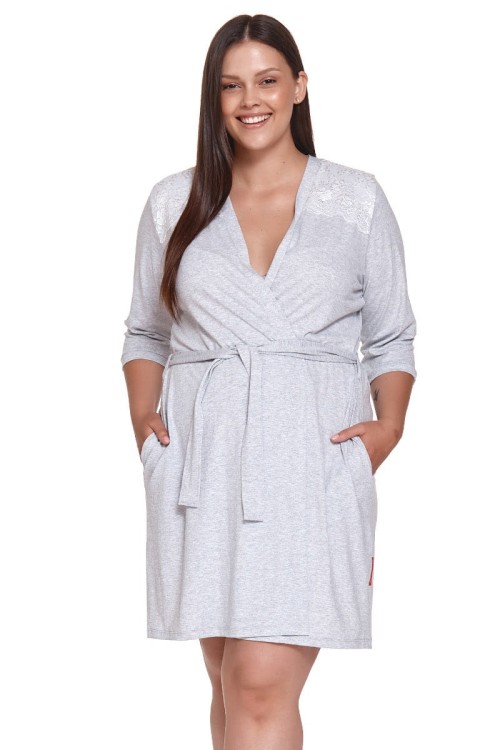 SWW.9277 - DN-Nightwear - szlafrok - grey melange