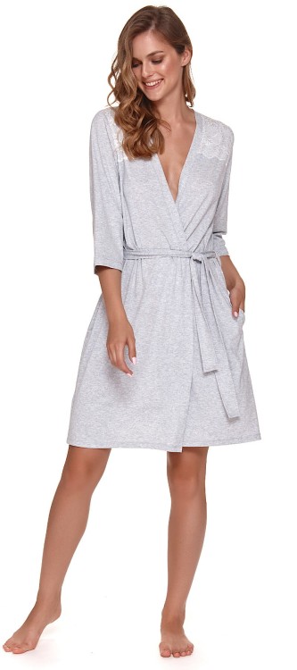 SWW.9277 - DN-Nightwear - szlafrok - grey melange
