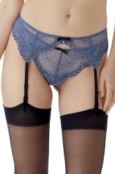 Superboost Lace - Gossard - pas do pończoch 7712 - moonlight blue