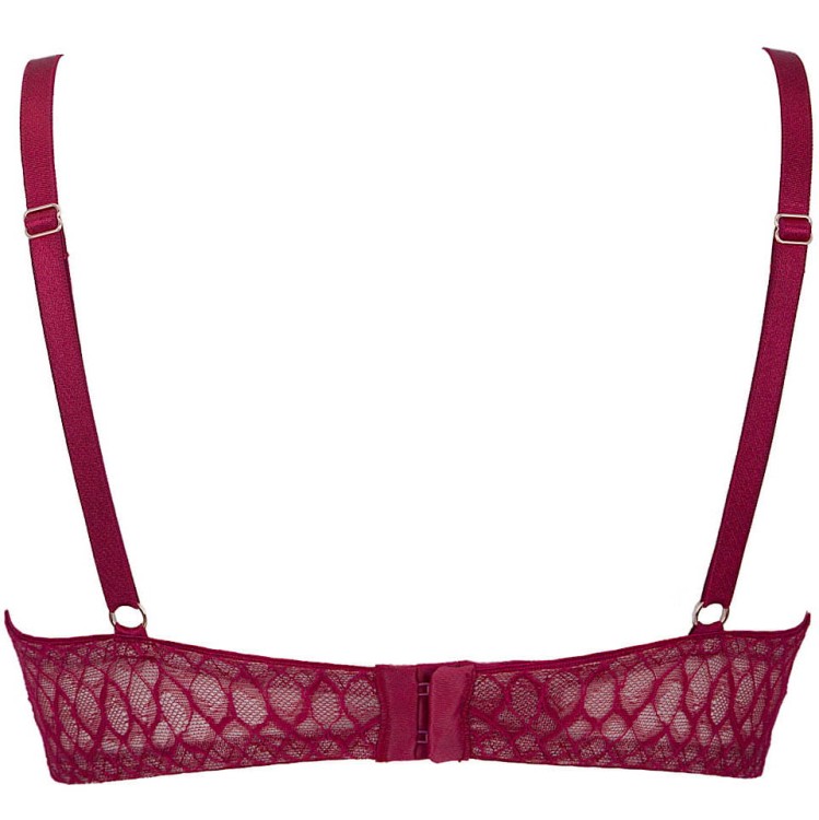 Chianti - Alles - biustonosz push-up - czerwień