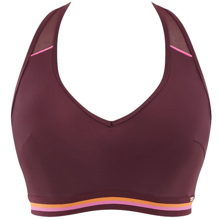 Kira Active - Panache Swim - crop top SW1382 - mulberry