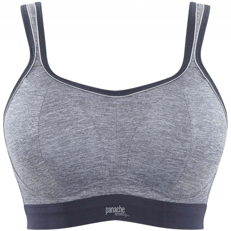 Non Wired Sports Bra - Panache Sport - biustonosz 7341 - charcoal marl