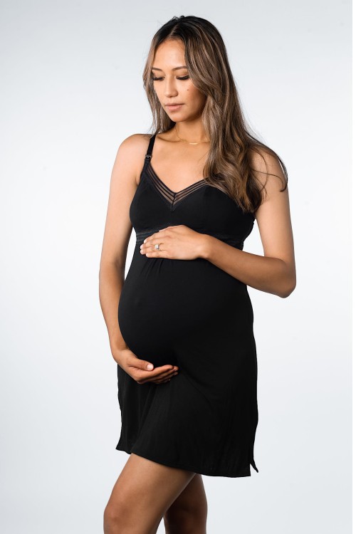 Dreams Nightie - Hotmilk - koszulka do karmienia - czerń