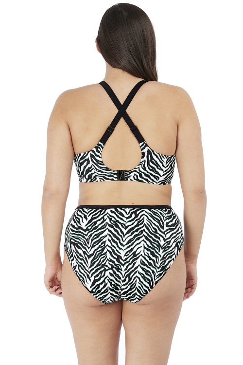 Zulu Rhytm - Elomi Swim - wysokie figi kąpielowe ES7254 - zeberka