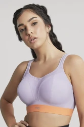 Non Wired Sports Bra - Panache Sport - biustonosz 7341 - lilac/orange