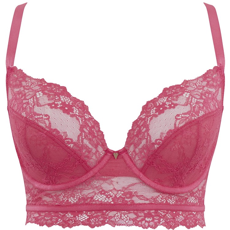 Selena - Cleo - biustonosz longline 10626 - paradise pink