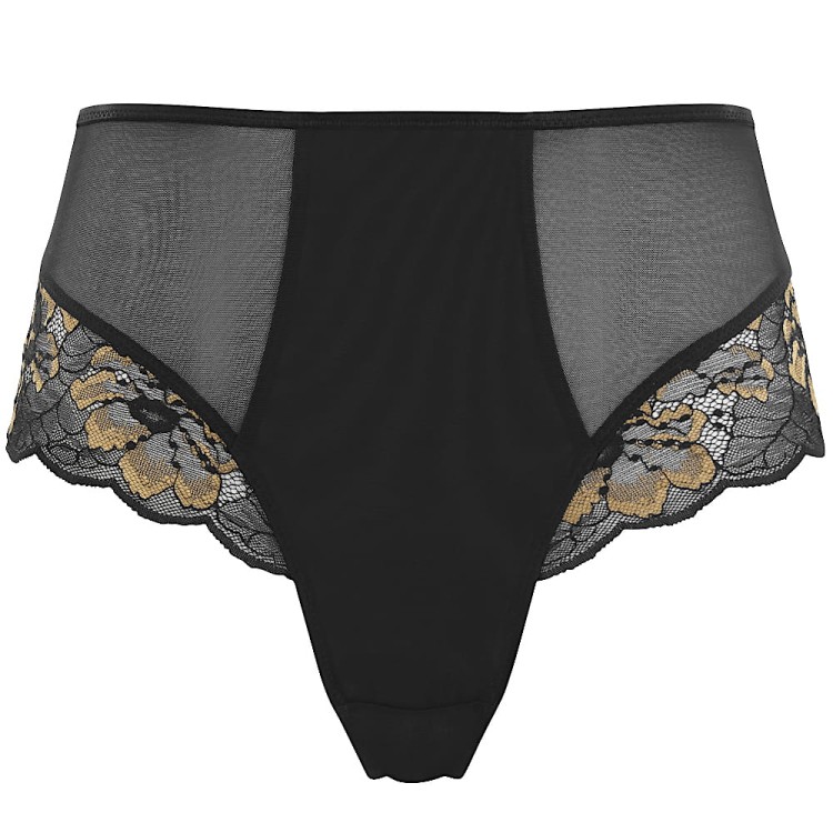 Sabrina - Panache - figi brazylijskie 10634 - czerń i złoto