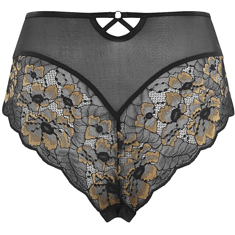 Sabrina - Panache - figi brazylijskie 10634 - czerń i złoto