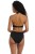 Jewel Cove - Freya Swim - wysokie figi kąpielowe AS7236 - plain black