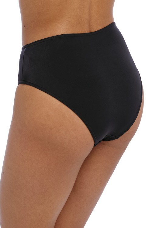 Jewel Cove - Freya Swim - wysokie figi kąpielowe AS7236 - plain black