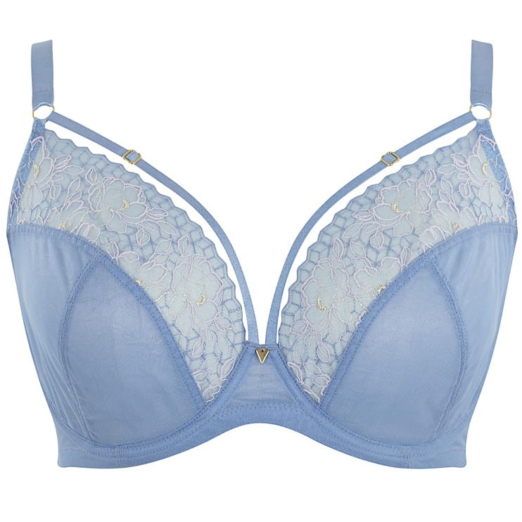 Valentina Luxe - Cleo - biustonosz plunge 10726 - denim blue
