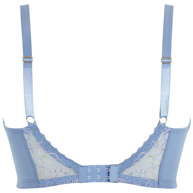 Valentina Luxe - Cleo - biustonosz plunge 10726 - denim blue