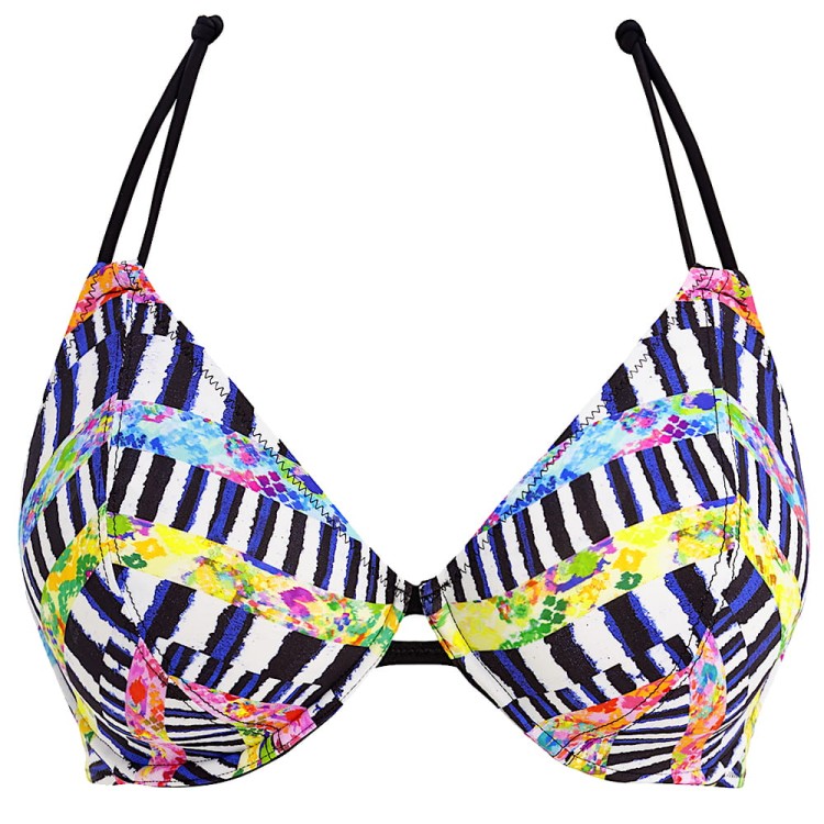 Electro Rave - Freya Swim - biustonosz kąpielowy halterneck AS204204 - multi