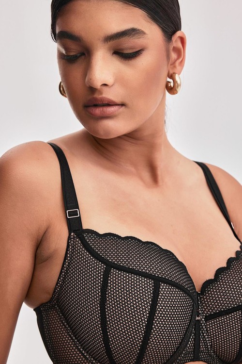 Chita - Alles - biustonosz półusztywniany - czerń