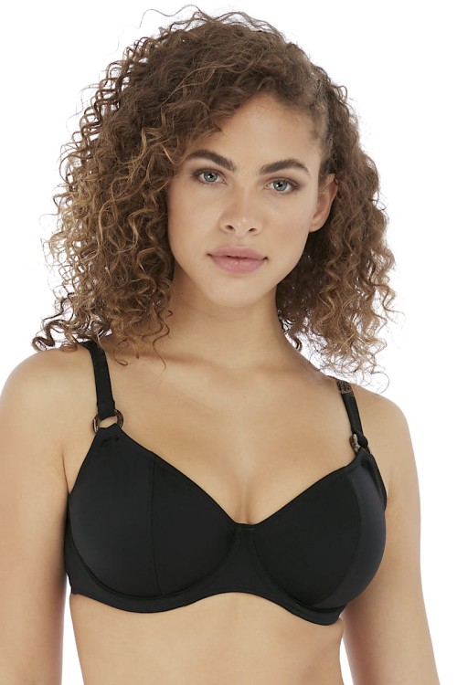 Coco Wave - Freya Swim - biustonosz kąpielowy plunge AS7000 - czerń