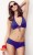 Dressy - Huit - biustonosz halterneck 8B5030 - kobalt