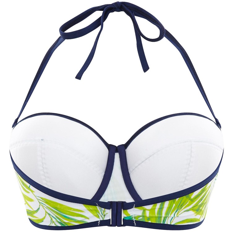 Avril - Cleo Swimwear - bandeau CW0223 - liście palm
