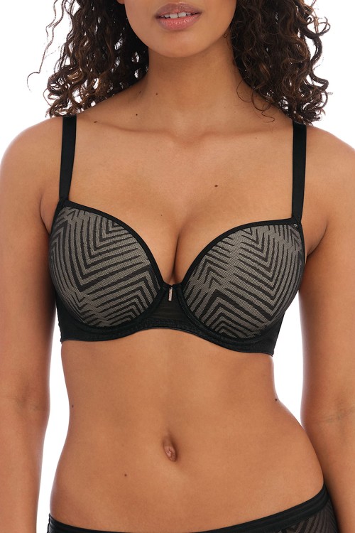 Tailored - Freya - biustonosz plunge AA401131 - czerń