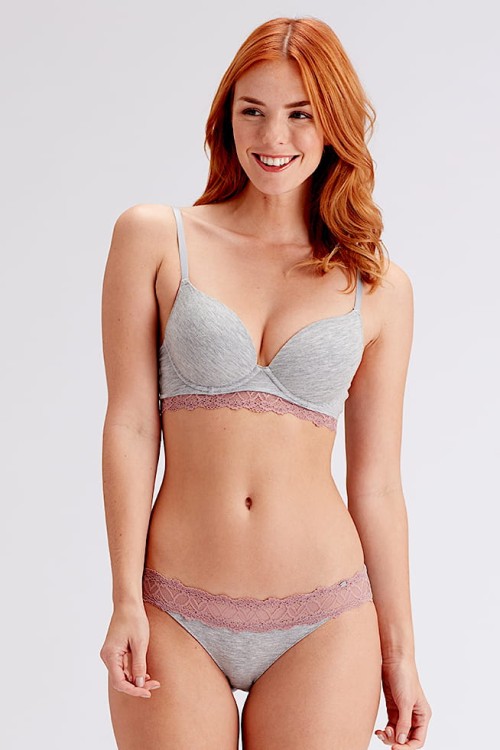 Casual Comfort - Pretty Polly - biustonosz t-shirt - szary