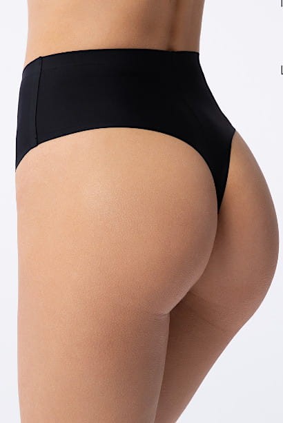 String Maxi - Julimex - stringi z wysokim stanem - czerń