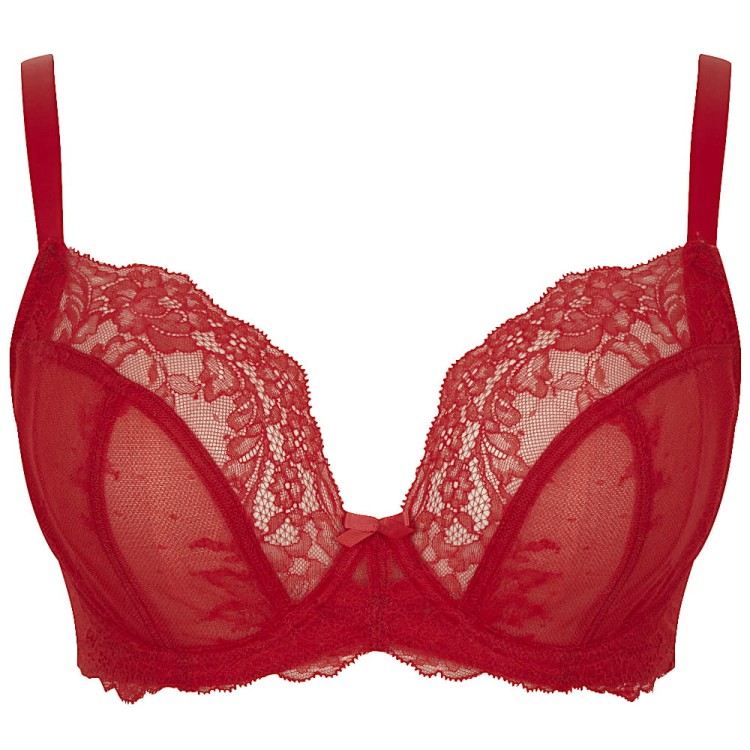 Ana - Panache - biustonosz plunge 9396 - salsa red