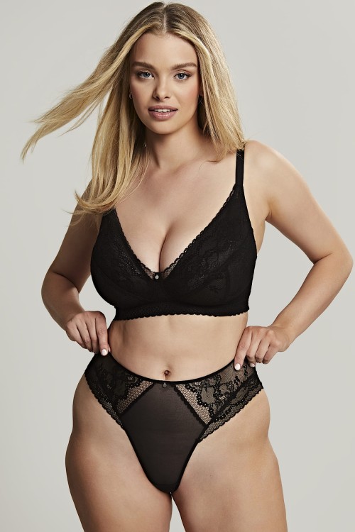 Alexis - Cleo - wysokie figi brazylijskie 10475 - black